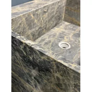 Раковина из китайского мрамора Yellow Spider 