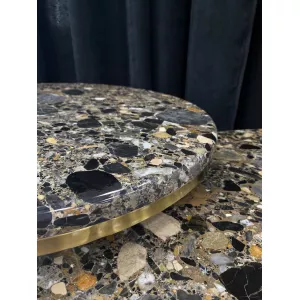 Журнальный столик из мрамора Ceppo Gold